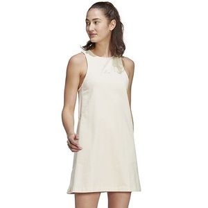 Adidas x Zoe Saldana Cream Racerback Performance Wear Tank Dress Sz.M NWT!